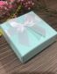 Fashion Dark Green Bowknot Box Paper Square Bowknot Jewelry Packaging Box