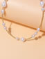 Fashion Gold Alloy Geometric Pearl Necklace