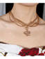Fashion Gold Alloy Geometric Chain Snake Necklace
