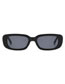 Fashion White Frame Black Small Resin Square Sunglasses