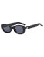 Fashion Through The Gray Small Oval Frame Sunglasses