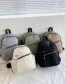Fashion Khaki Pu Large Capacity Backpack