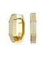 Fashion Rose Gold Earrings 1:1 Alloy Diamond Octagon Earrings(23mm*17mm*4mm)