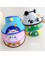 Fashion Large Brim - Lucky Panda Plastic Printed Empty Top Kids Sunscreen Hat