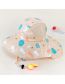 Fashion Empty Big Hat Brim - Gradient Glitter Happy Zoo [send Fangfeng Fabric Printed Empty Top Kids Sunscreen Hat