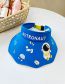 Fashion Blue Robot [cartoon Flashing Lights] Plastic Printed Empty Top Kids Sunscreen Hat