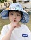 Fashion Empty Hat With Big Brim - Mibai Cartoon Paradise [send Windproof Rope] Pc Printing Woven Large Brim Empty Top Children's Sun Hat