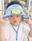 Fashion Empty Hat With Big Brim - Beige Yellow Duck Pc Cartoon Empty Children's Sun Hat