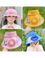 Fashion [usb + Three-speed Adjustment] Fan Cap - Yellow Apple Pc Cartoon Empty Top With Fan Sun Hat (live)