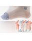 Fashion Pink Flowers [5 Pairs Of Thin Mesh] Cotton Printed Children's Middle Tube Socks