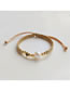 Fashion Set Pearl Gold Bead Beaded Eye Bracelet Set