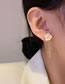 Fashion Pair Of Flower Stud Earrings Alloy Diamond Claw Chain Drip Oil Flower Earrings