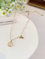 Fashion Gold Alloy Geometric Fishtail Pearl Chain Necklace