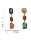 Fashion A Pair Of Contrasting Color Stud Earrings Alloy Color Contrast Geometric Earrings