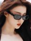 Fashion Volcanic Ash Flakes Pc Oval Large Frame Sunglasses