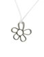 Fashion White Chain Metal Flower Necklace