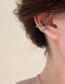 Fashion Ear Cuffs - Silver Chain (three-piece Set) Pure Copper Geometric Ear Clip Set