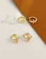 Fashion Gold Copper And Diamond Mermaid Starfish Pearl Earring Set