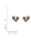 Fashion A Pair Of Heart Stud Earrings Alloy Geometric Heart Stud Earrings