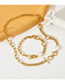 Fashion 16# Titanium Steel Diamond Snake Chain Necklace
