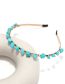 Fashion Mixed Color Geometric Turquoise Thin Headband