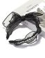 Fashion Black Lace Diamond Bow Wide Brim Headband