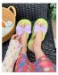 Fashion Time Wind Green Bow-knot Flip Flops Slippers