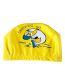 Fashion Yellow Pu Printed Kids Coated Swimming Cap