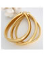 Fashion Gold Necklace-2cm Metal Thread Necklace