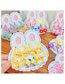 Fashion 1# Flower A [without Paper Card] Resin Flower Hair Rope Set