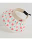 Fashion Strawberry Bear Shell Hat - Beige Cotton Polyester Printed Hollow Sun Hat