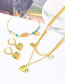 Fashion Necklace + Earrings Titanium Steel Geometric Elephant Earrings Necklace Set