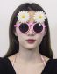 Fashion Daisy Glasses Abs Daisy Round Sunglasses
