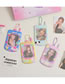 Fashion Pink Pvc Cartoon Mobile Phone Card Holder