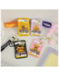 Fashion Yellow Plastic Bear Bus Card Protective Case