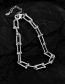 Fashion Platinum Pure Copper Geometric Horseshoe Chain Bracelet