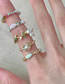 Fashion 2# Colorful Bead Pearl Beaded Ring