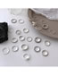 Fashion 1# Alloy Diamond Geometric Leaf Ring Set