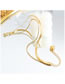 Fashion Gold Titanium Steel Snake Bone Chain Double Layer Anklet