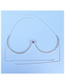 Fashion Silver Geometric Rhinestone Eye Body Chain