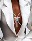 Fashion Silver Geometric Rhinestone Butterfly Body Chain