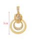 Fashion Golden 7 Copper Inlaid Zircon Bird Pendant Accessory