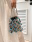 Fashion Pearl Color Acrylic Flower Cutout Tote Bag