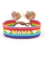 Fashion Mama-5 Polyester Web Woven Letter Tassel Bracelet