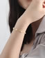 Fashion Silver Pure Copper Pearl Chain Bracelet