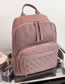 Fashion Khaki Leather Large Capacity Backpack