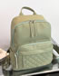 Fashion Green Leather Large Capacity Backpack