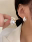 Fashion Gold Alloy Shaped Pearl Stud Earrings