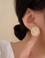 Fashion Pair Of Geometric Stud Earrings Oval Geometric Stud Earrings