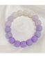 Fashion 9# Transparent Purple Big Beads Geometric Beaded Bracelet